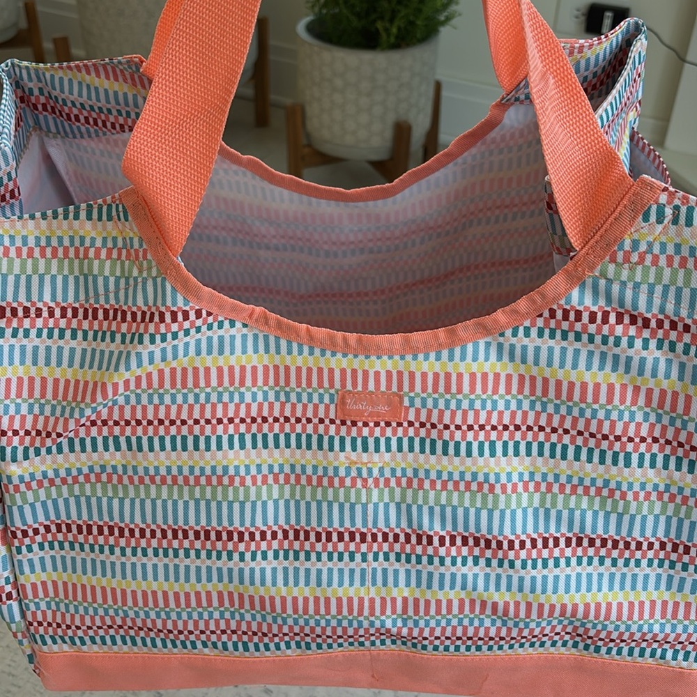 Thirty-one Pick Up & Go Tote, Multicolor Stripe